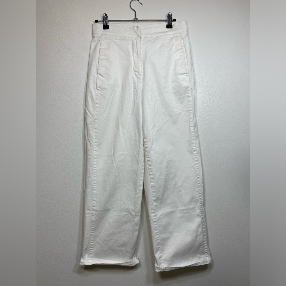 Aritzia The Group Baba ton Women’s Wide Straight Leg Pants White Color Size 4